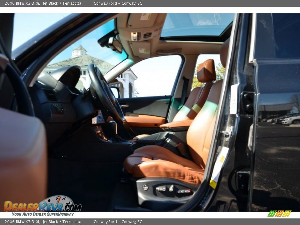 2006 BMW X3 3.0i Jet Black / Terracotta Photo #21