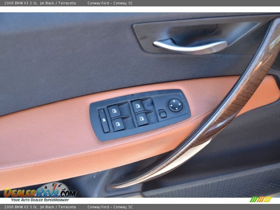 2006 BMW X3 3.0i Jet Black / Terracotta Photo #22