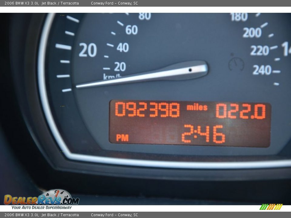 2006 BMW X3 3.0i Jet Black / Terracotta Photo #28