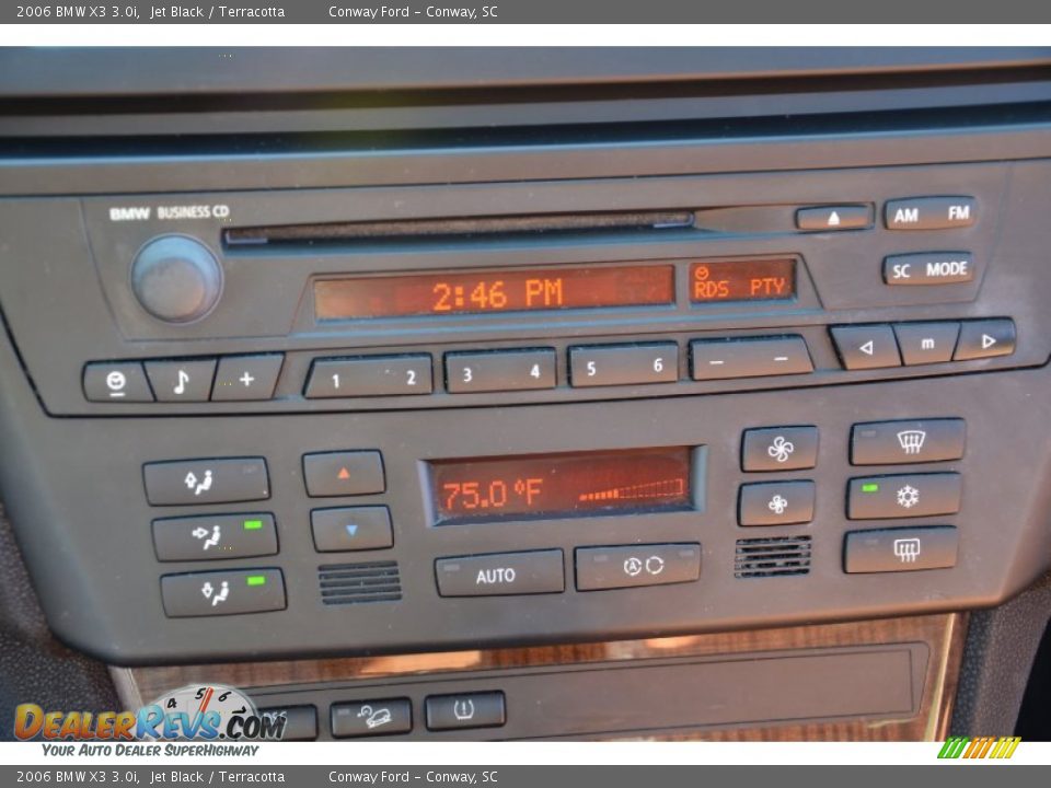 2006 BMW X3 3.0i Jet Black / Terracotta Photo #30