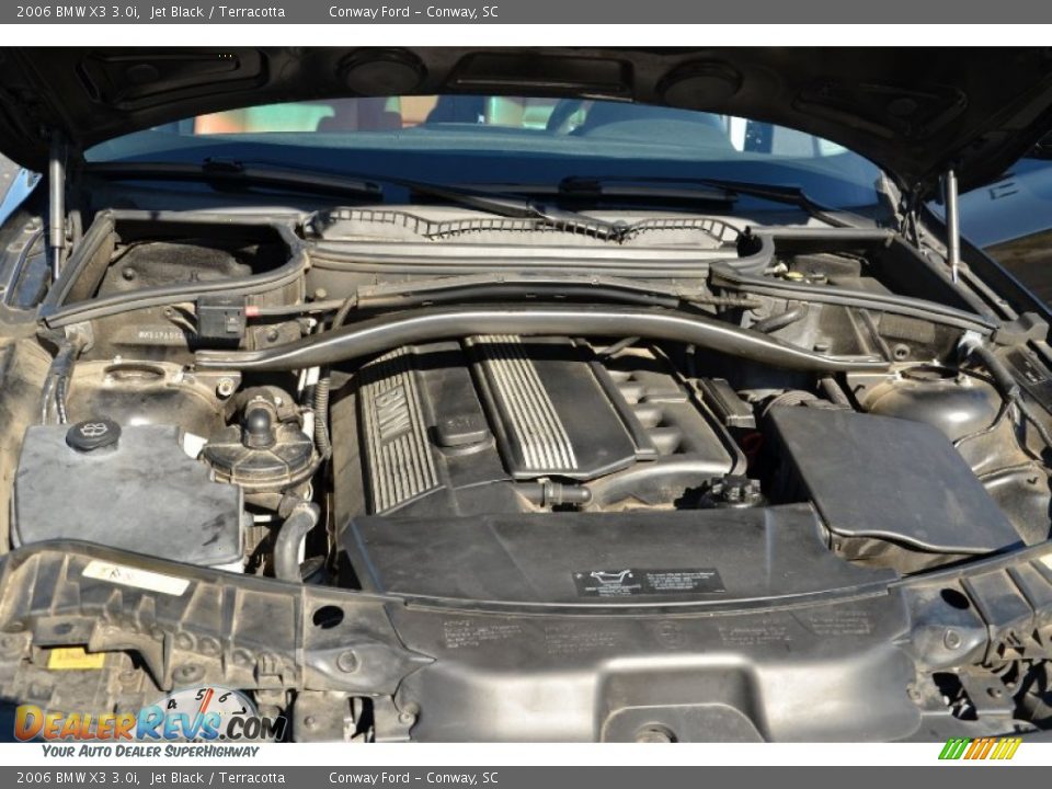 2006 BMW X3 3.0i Jet Black / Terracotta Photo #33