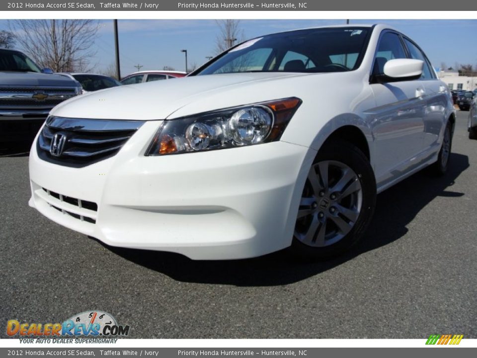 2012 Honda Accord SE Sedan Taffeta White / Ivory Photo #1