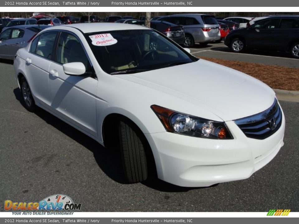 2012 Honda Accord SE Sedan Taffeta White / Ivory Photo #2
