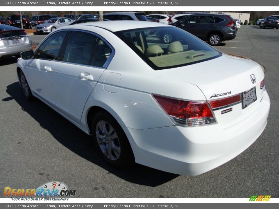 2012 Honda Accord SE Sedan Taffeta White / Ivory Photo #4