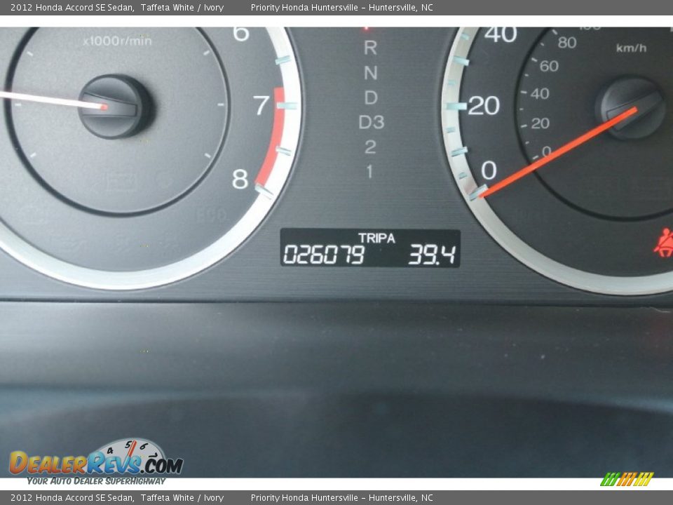2012 Honda Accord SE Sedan Taffeta White / Ivory Photo #17