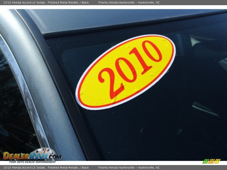 2010 Honda Accord LX Sedan Polished Metal Metallic / Black Photo #7