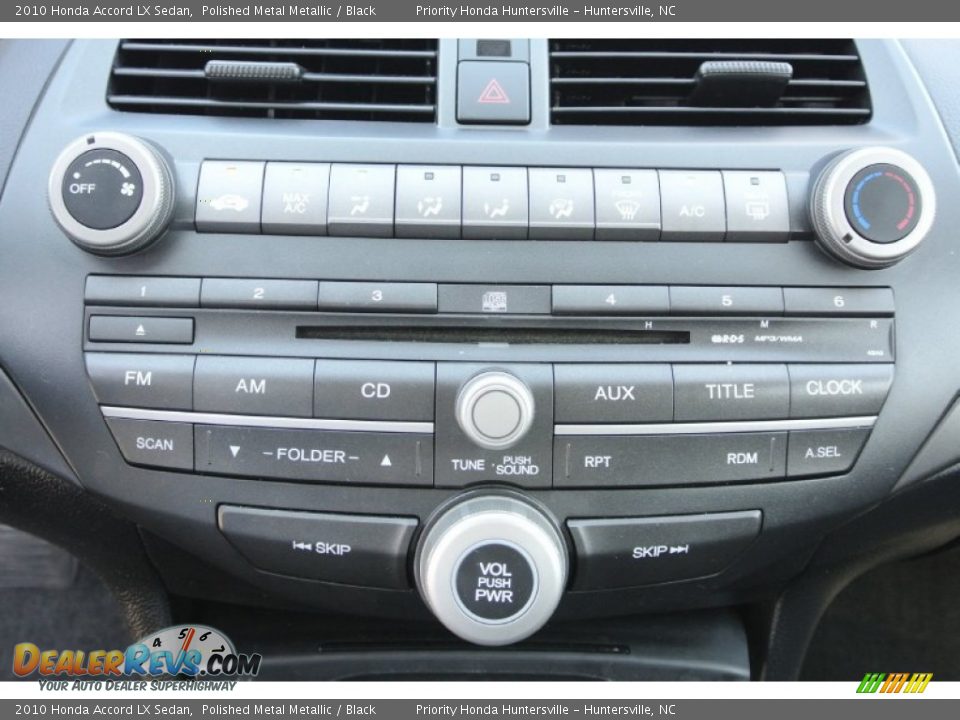 2010 Honda Accord LX Sedan Polished Metal Metallic / Black Photo #14