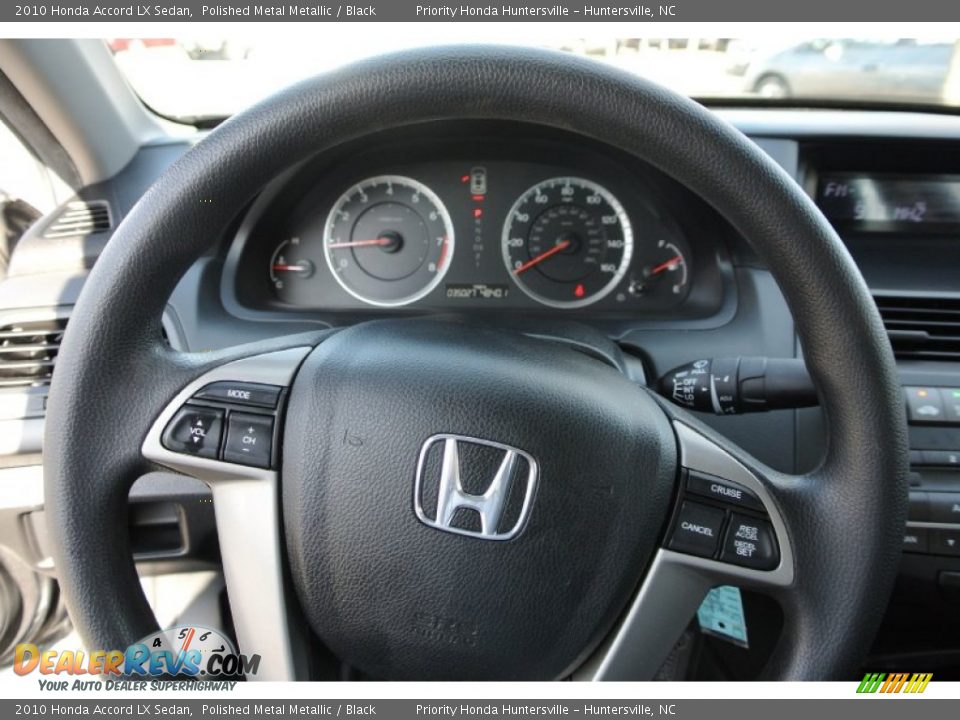 2010 Honda Accord LX Sedan Polished Metal Metallic / Black Photo #16