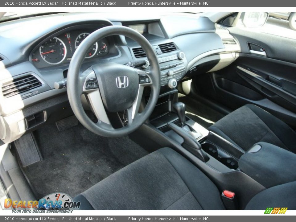2010 Honda Accord LX Sedan Polished Metal Metallic / Black Photo #25