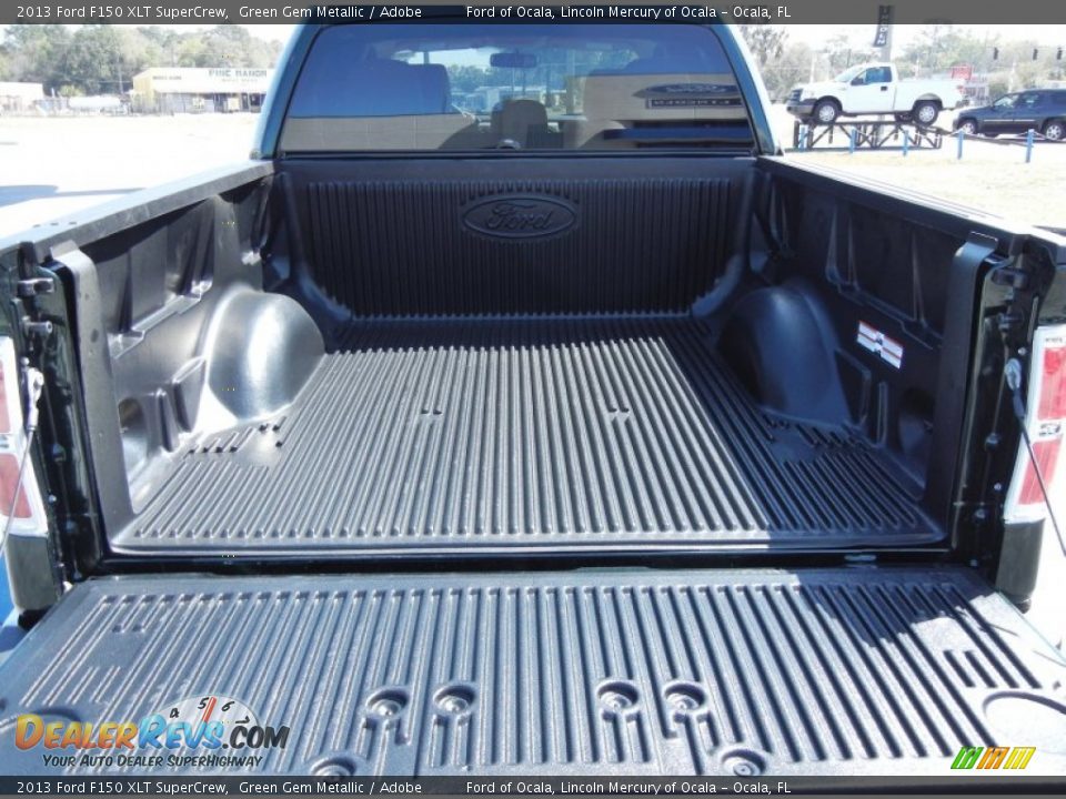 2013 Ford F150 XLT SuperCrew Green Gem Metallic / Adobe Photo #4