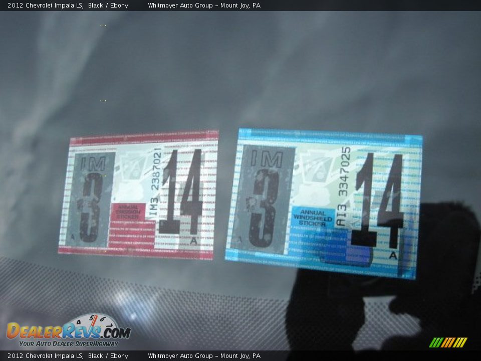 2012 Chevrolet Impala LS Black / Ebony Photo #13