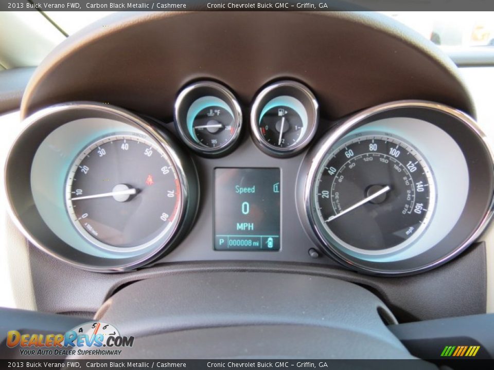2013 Buick Verano FWD Carbon Black Metallic / Cashmere Photo #13
