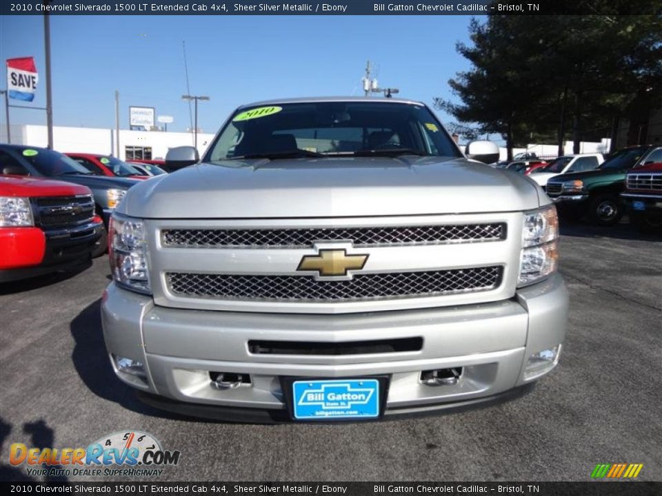 2010 Chevrolet Silverado 1500 LT Extended Cab 4x4 Sheer Silver Metallic / Ebony Photo #2