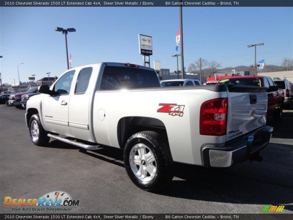 2010 Chevrolet Silverado 1500 LT Extended Cab 4x4 Sheer Silver Metallic / Ebony Photo #5