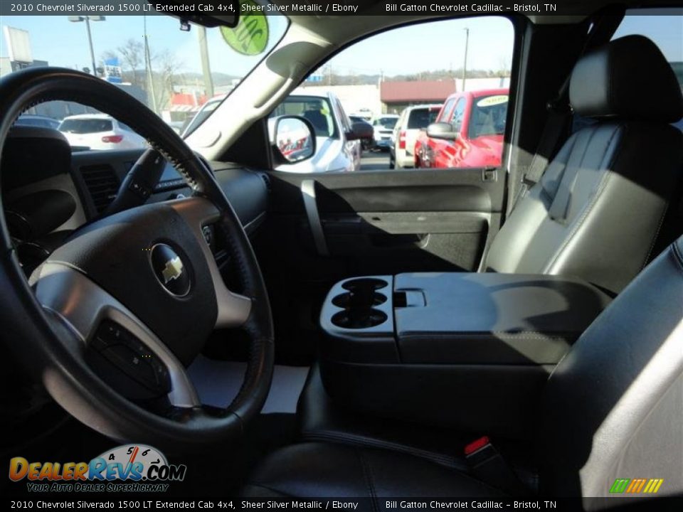 2010 Chevrolet Silverado 1500 LT Extended Cab 4x4 Sheer Silver Metallic / Ebony Photo #11
