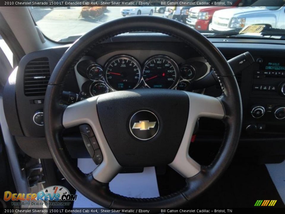 2010 Chevrolet Silverado 1500 LT Extended Cab 4x4 Sheer Silver Metallic / Ebony Photo #12
