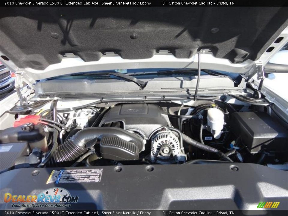 2010 Chevrolet Silverado 1500 LT Extended Cab 4x4 Sheer Silver Metallic / Ebony Photo #15