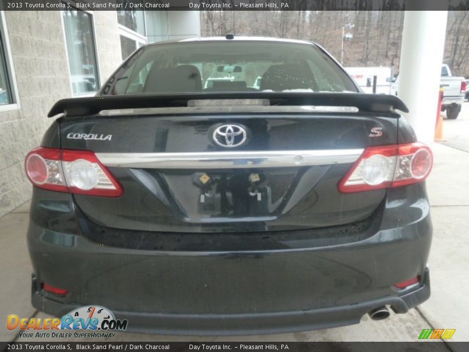 2013 Toyota Corolla S Black Sand Pearl / Dark Charcoal Photo #3