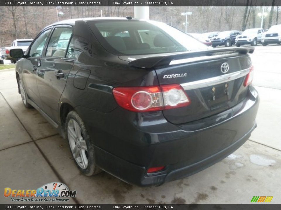 2013 Toyota Corolla S Black Sand Pearl / Dark Charcoal Photo #4