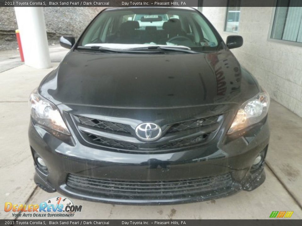 2013 Toyota Corolla S Black Sand Pearl / Dark Charcoal Photo #6
