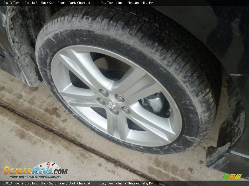 2013 Toyota Corolla S Black Sand Pearl / Dark Charcoal Photo #8