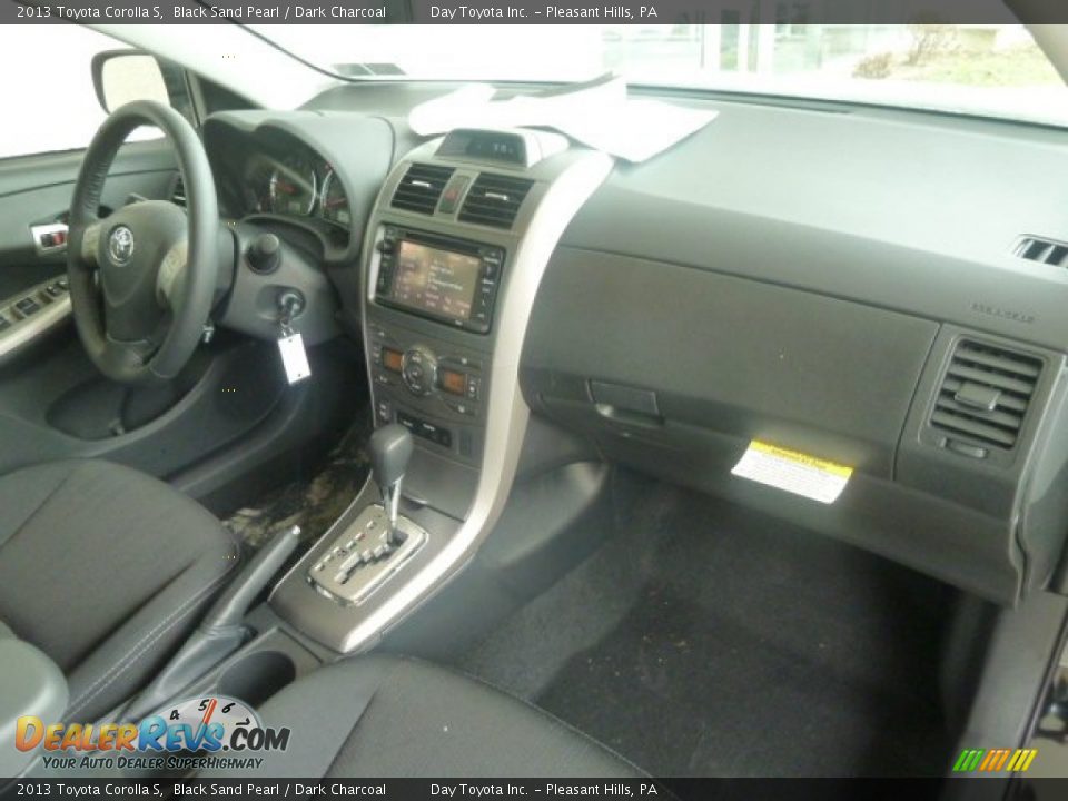 2013 Toyota Corolla S Black Sand Pearl / Dark Charcoal Photo #10