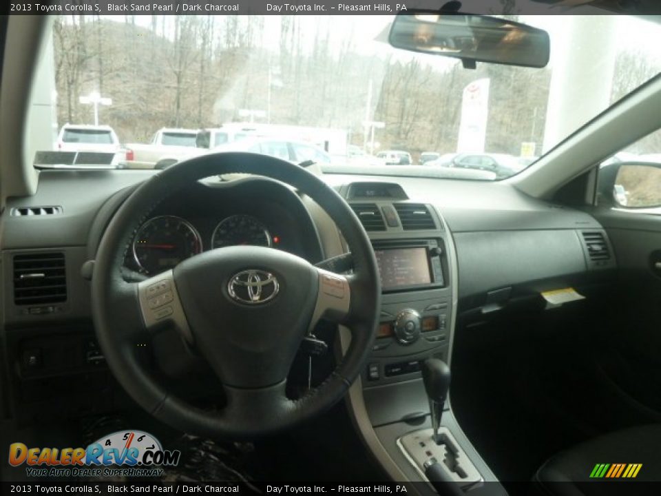 2013 Toyota Corolla S Black Sand Pearl / Dark Charcoal Photo #15