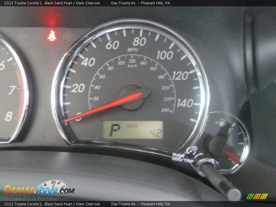 2013 Toyota Corolla S Black Sand Pearl / Dark Charcoal Photo #19