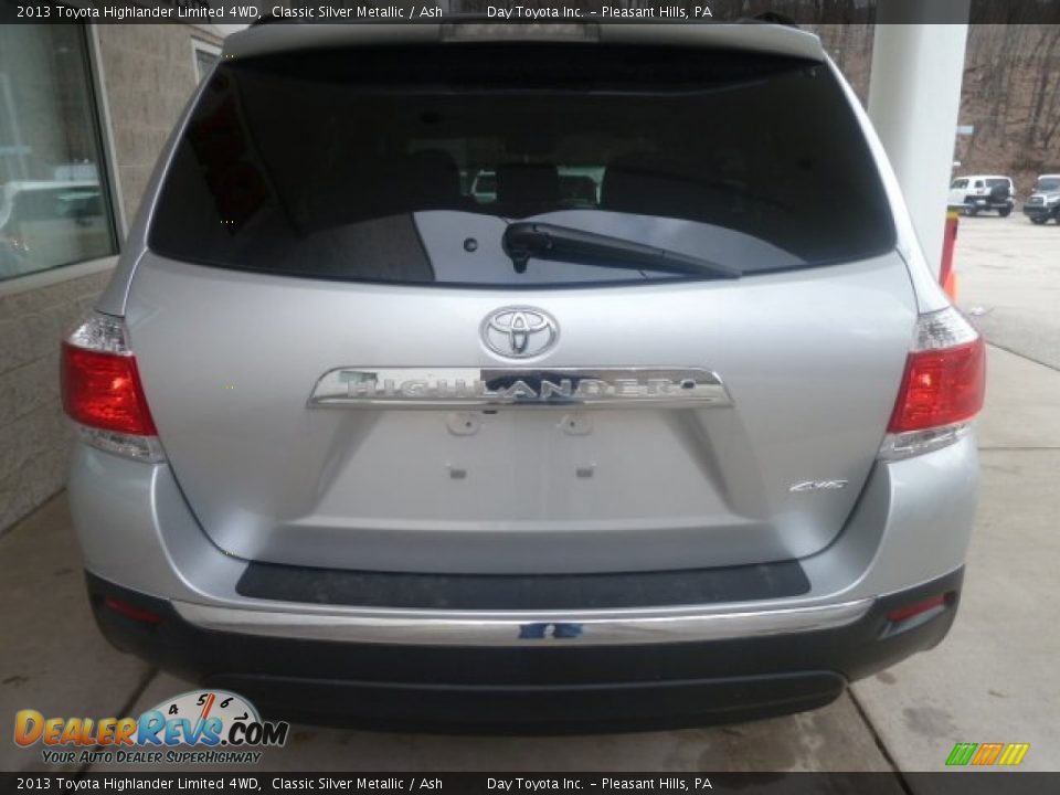 2013 Toyota Highlander Limited 4WD Classic Silver Metallic / Ash Photo #3