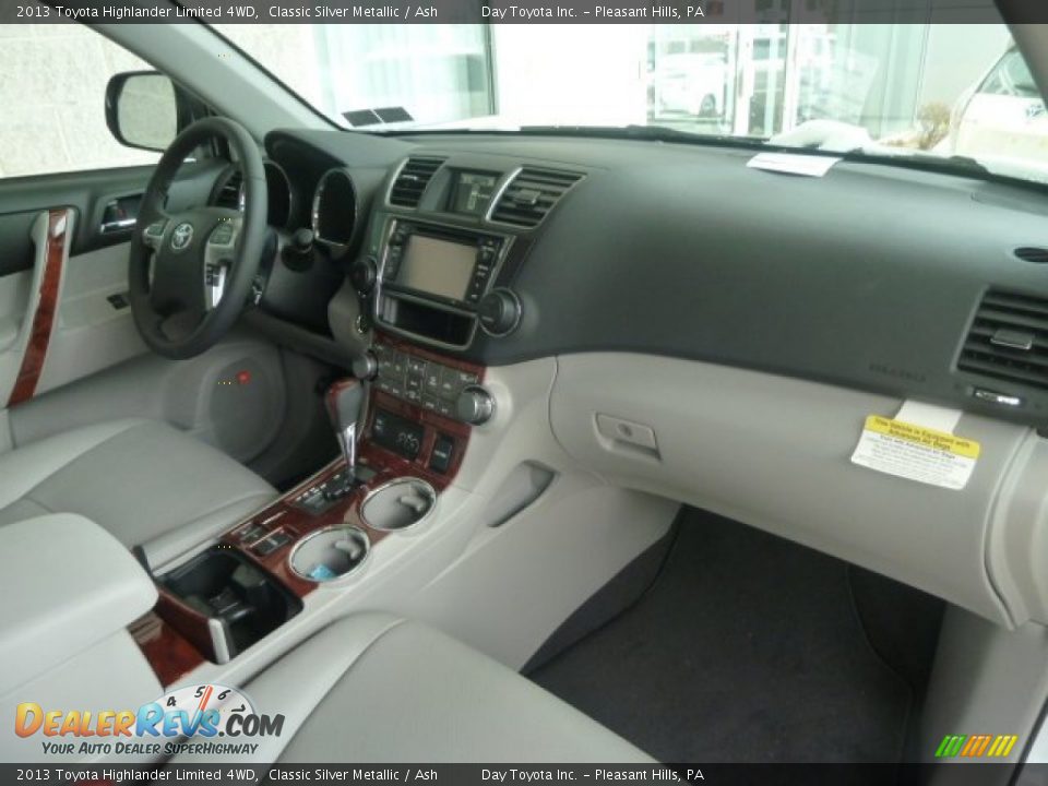2013 Toyota Highlander Limited 4WD Classic Silver Metallic / Ash Photo #10