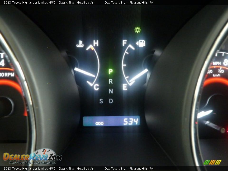 2013 Toyota Highlander Limited 4WD Classic Silver Metallic / Ash Photo #19
