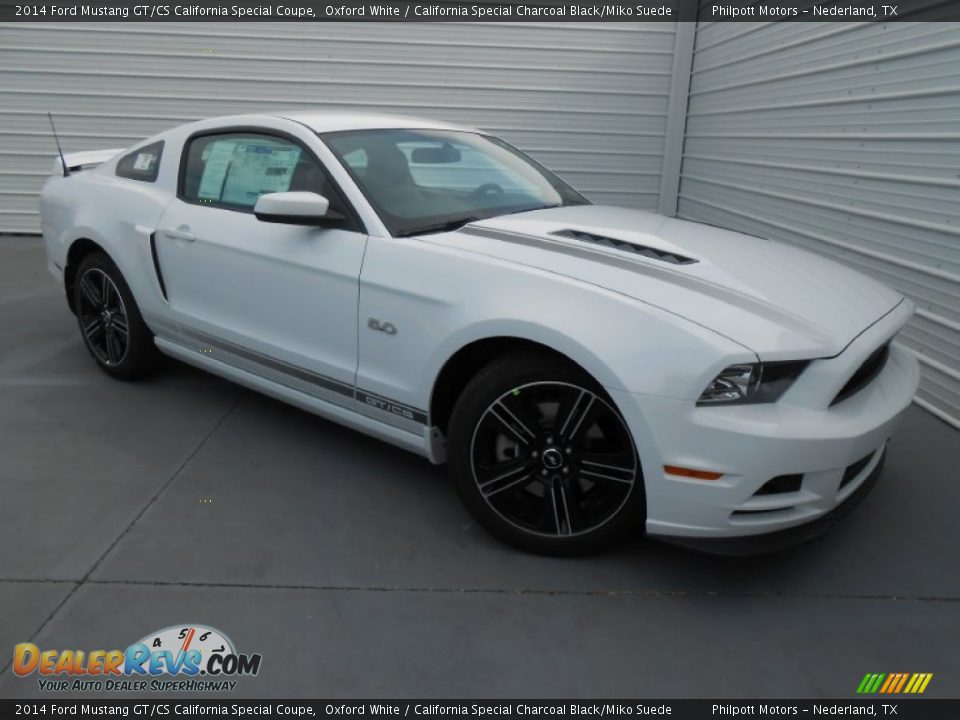 2014 Ford Mustang GT/CS California Special Coupe Oxford White / California Special Charcoal Black/Miko Suede Photo #1