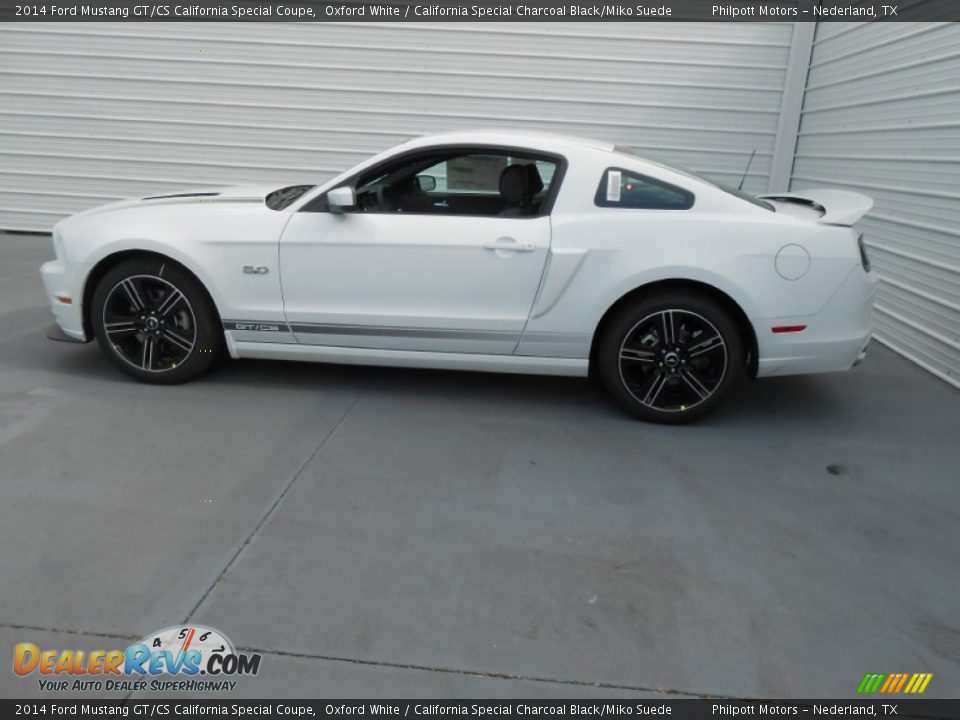 2014 Ford Mustang GT/CS California Special Coupe Oxford White / California Special Charcoal Black/Miko Suede Photo #6