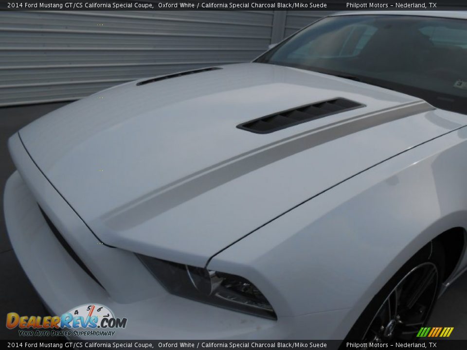 2014 Ford Mustang GT/CS California Special Coupe Oxford White / California Special Charcoal Black/Miko Suede Photo #10