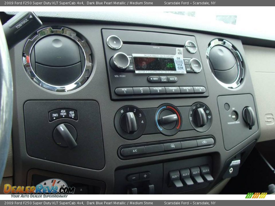2009 Ford F250 Super Duty XLT SuperCab 4x4 Dark Blue Pearl Metallic / Medium Stone Photo #20
