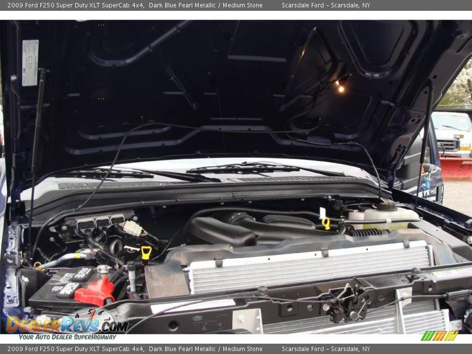 2009 Ford F250 Super Duty XLT SuperCab 4x4 Dark Blue Pearl Metallic / Medium Stone Photo #22