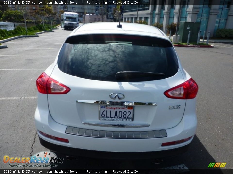 2010 Infiniti EX 35 Journey Moonlight White / Stone Photo #5