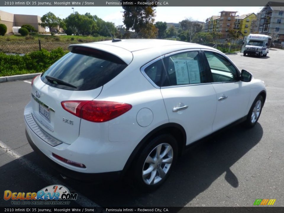 2010 Infiniti EX 35 Journey Moonlight White / Stone Photo #6