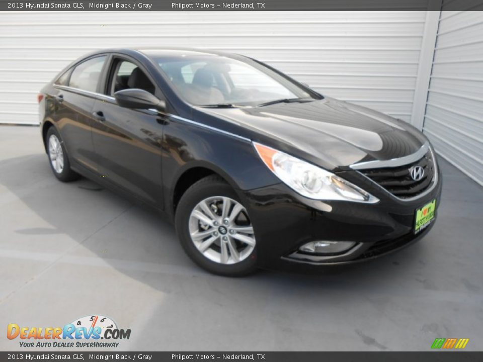 2013 Hyundai Sonata GLS Midnight Black / Gray Photo #1