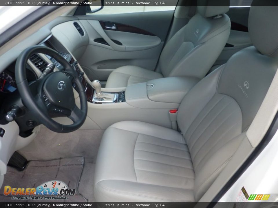 2010 Infiniti EX 35 Journey Moonlight White / Stone Photo #11