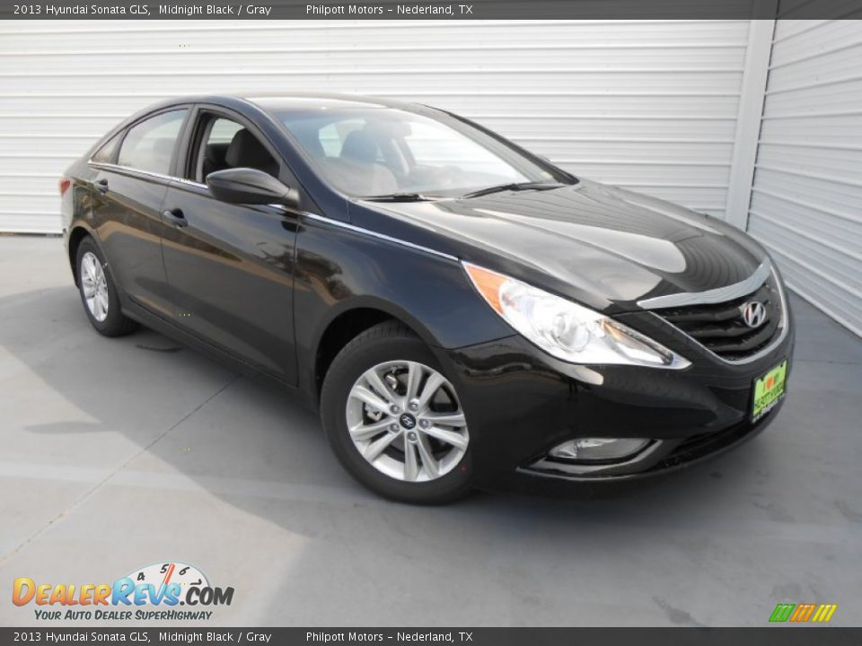 2013 Hyundai Sonata GLS Midnight Black / Gray Photo #2
