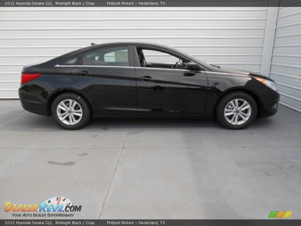 2013 Hyundai Sonata GLS Midnight Black / Gray Photo #3