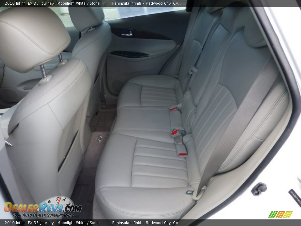 2010 Infiniti EX 35 Journey Moonlight White / Stone Photo #13