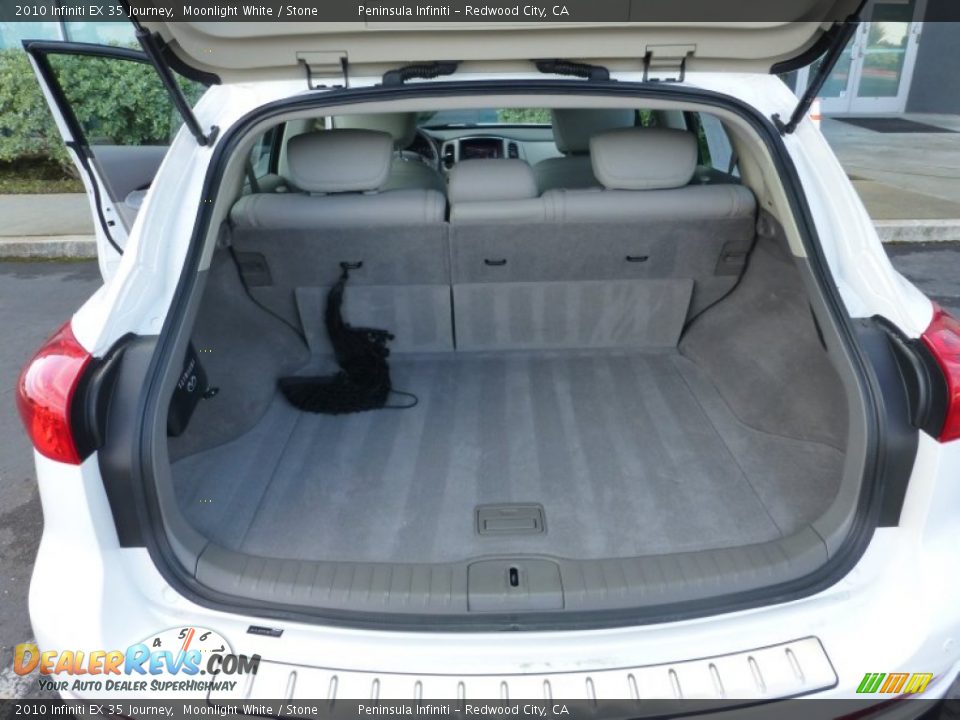 2010 Infiniti EX 35 Journey Moonlight White / Stone Photo #14