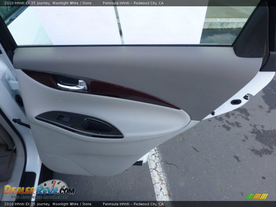 2010 Infiniti EX 35 Journey Moonlight White / Stone Photo #15