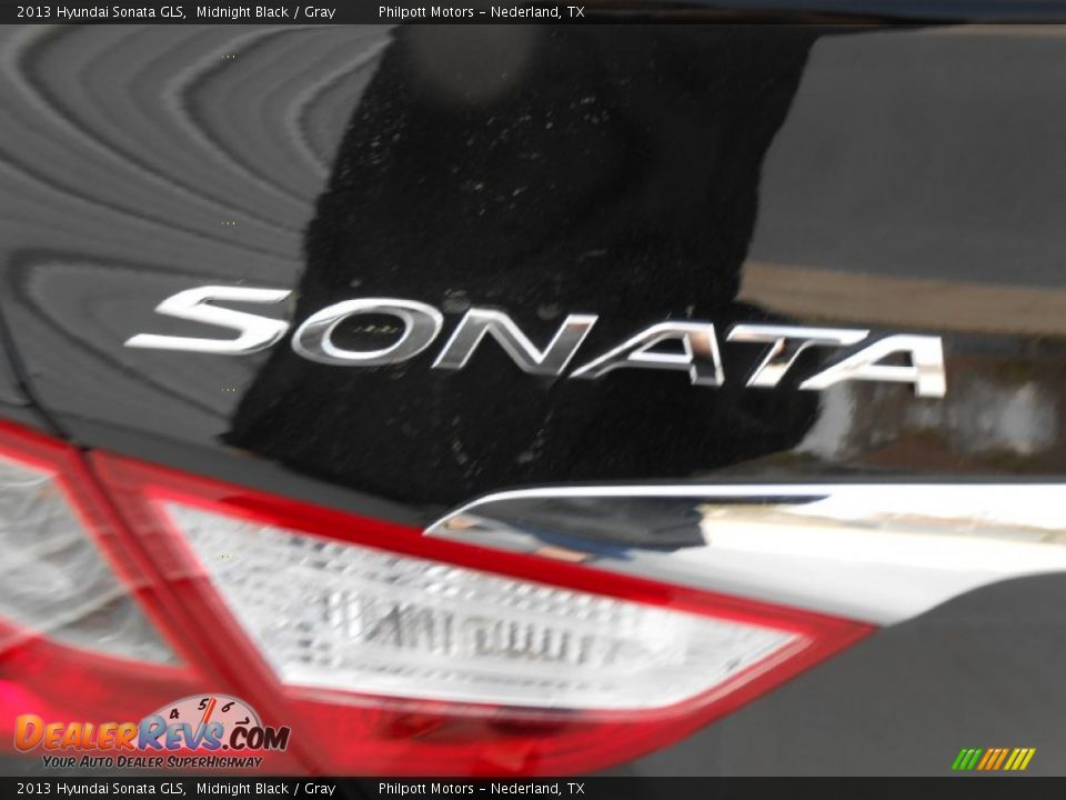 2013 Hyundai Sonata GLS Midnight Black / Gray Photo #7