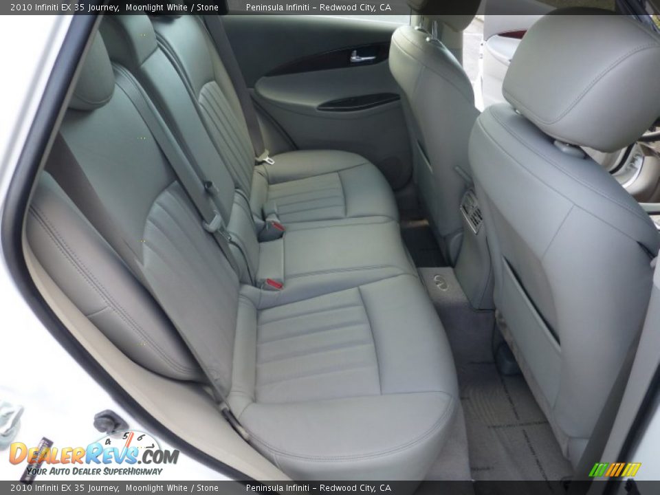 2010 Infiniti EX 35 Journey Moonlight White / Stone Photo #16