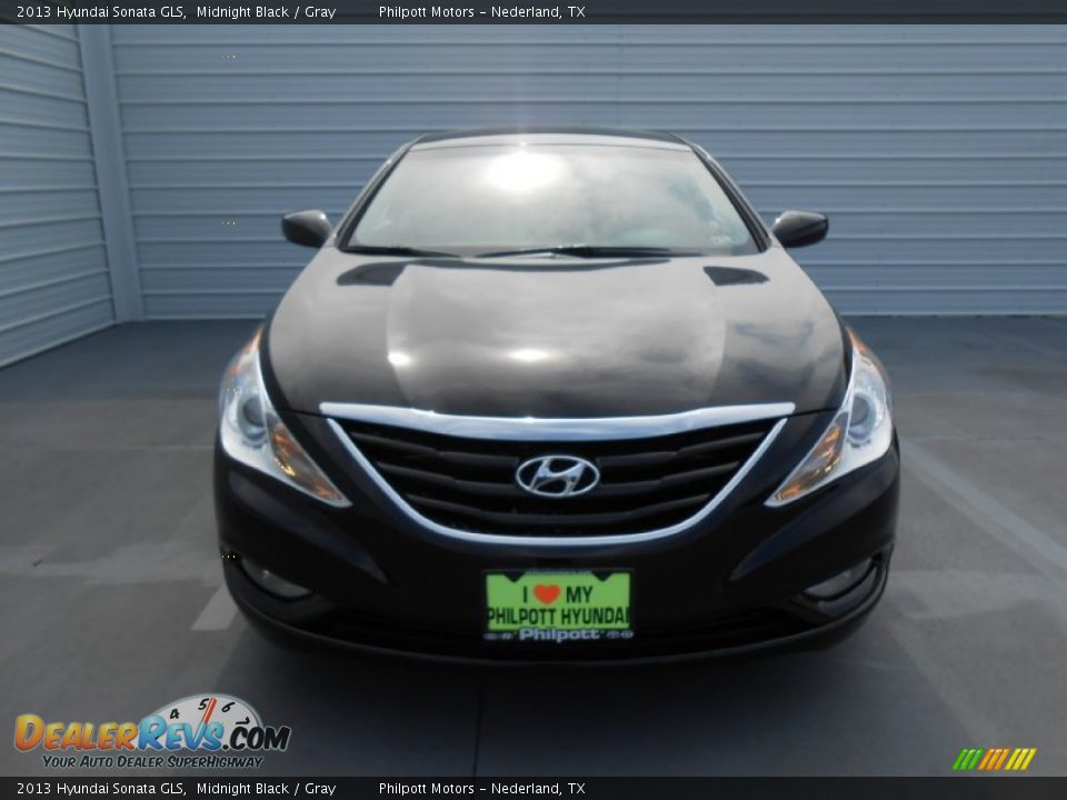 2013 Hyundai Sonata GLS Midnight Black / Gray Photo #11
