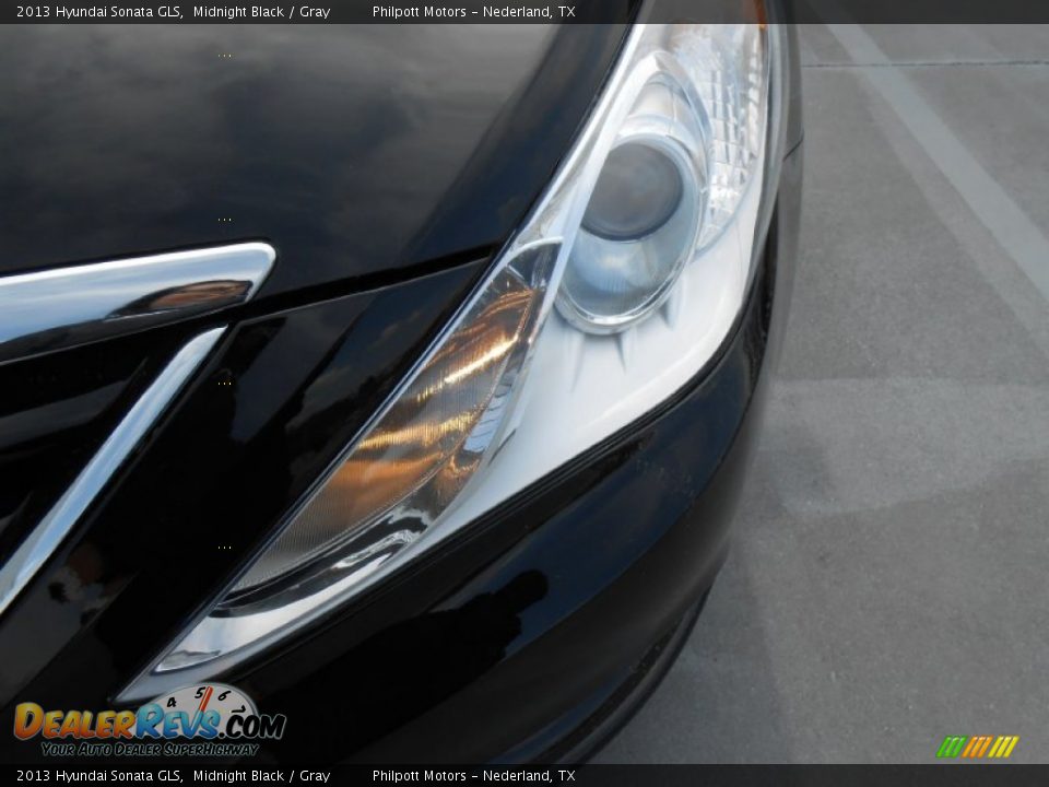 2013 Hyundai Sonata GLS Midnight Black / Gray Photo #12