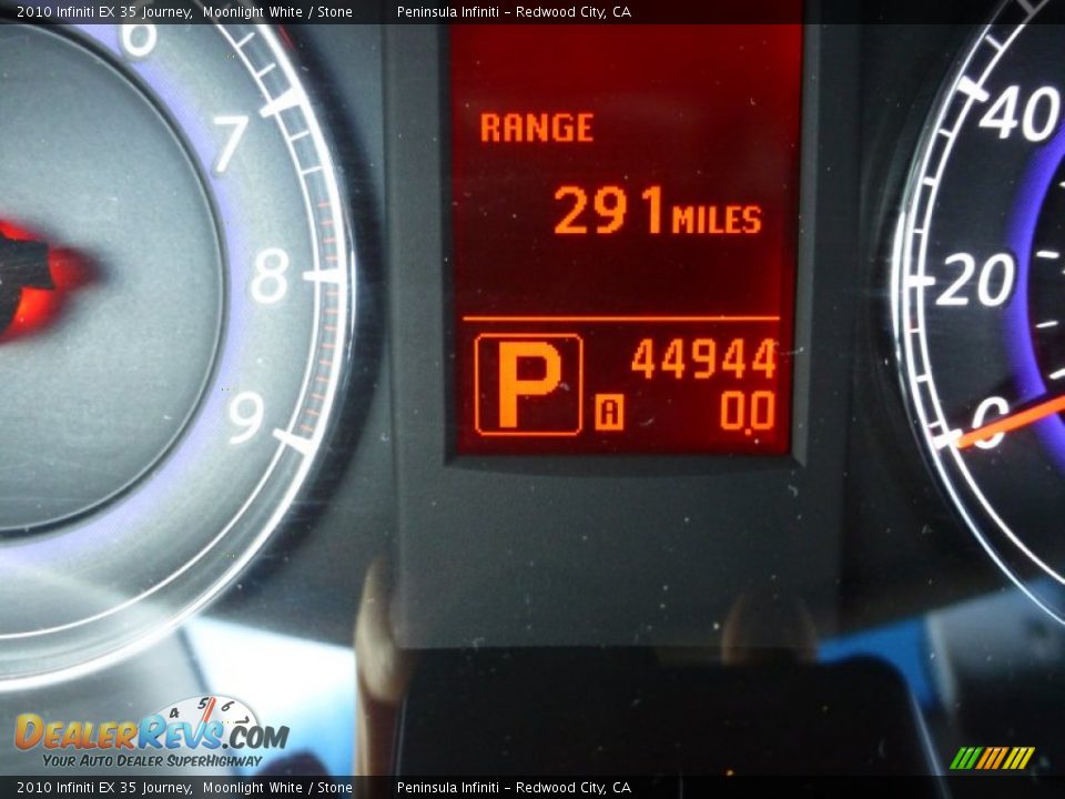 2010 Infiniti EX 35 Journey Moonlight White / Stone Photo #21